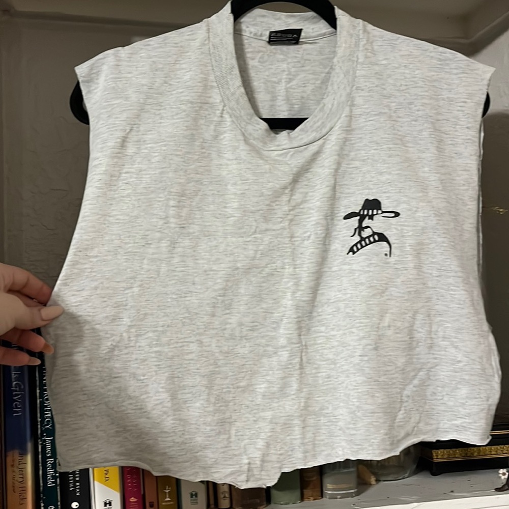 Vintage outlaws steakhouse cut crop top oversized XL unisex